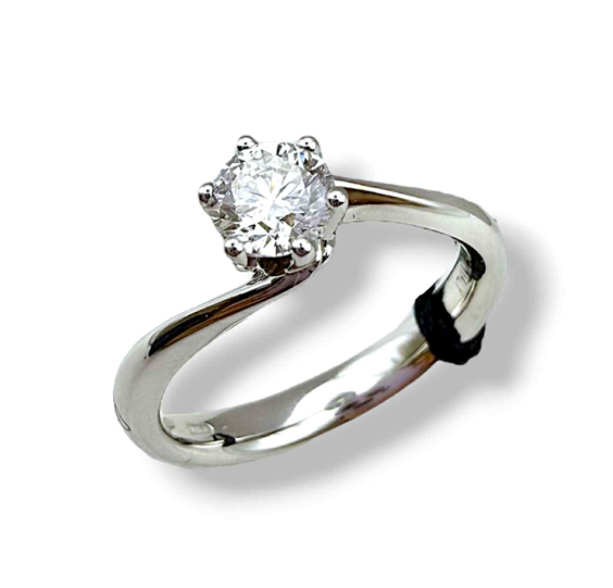 Ring Recarlo Woman in White Gold Diamante 0.19 Ct R01SO028/018-13 - R01SO028/018-13